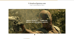 Desktop Screenshot of colourlessopinions.com