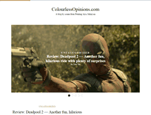 Tablet Screenshot of colourlessopinions.com